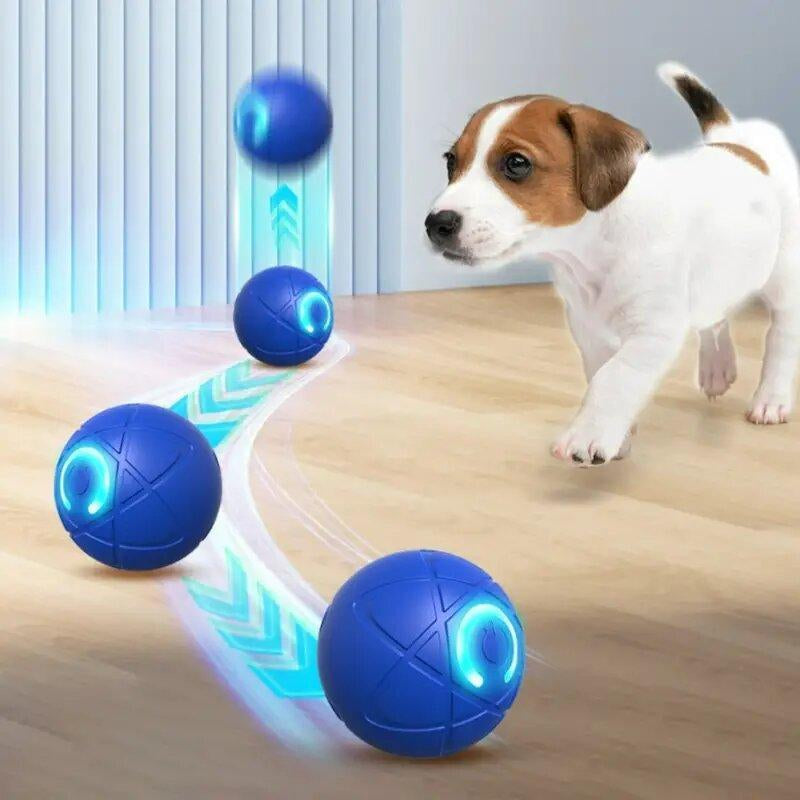 Interactive Gravity Bounce Dog Toy, Durable Chew Ball with Auto Tease, Rechargeable Lithium Polymer Battery, Dog Self-Entertainment Motorized Pet Toys, Valentine'S Day Gift