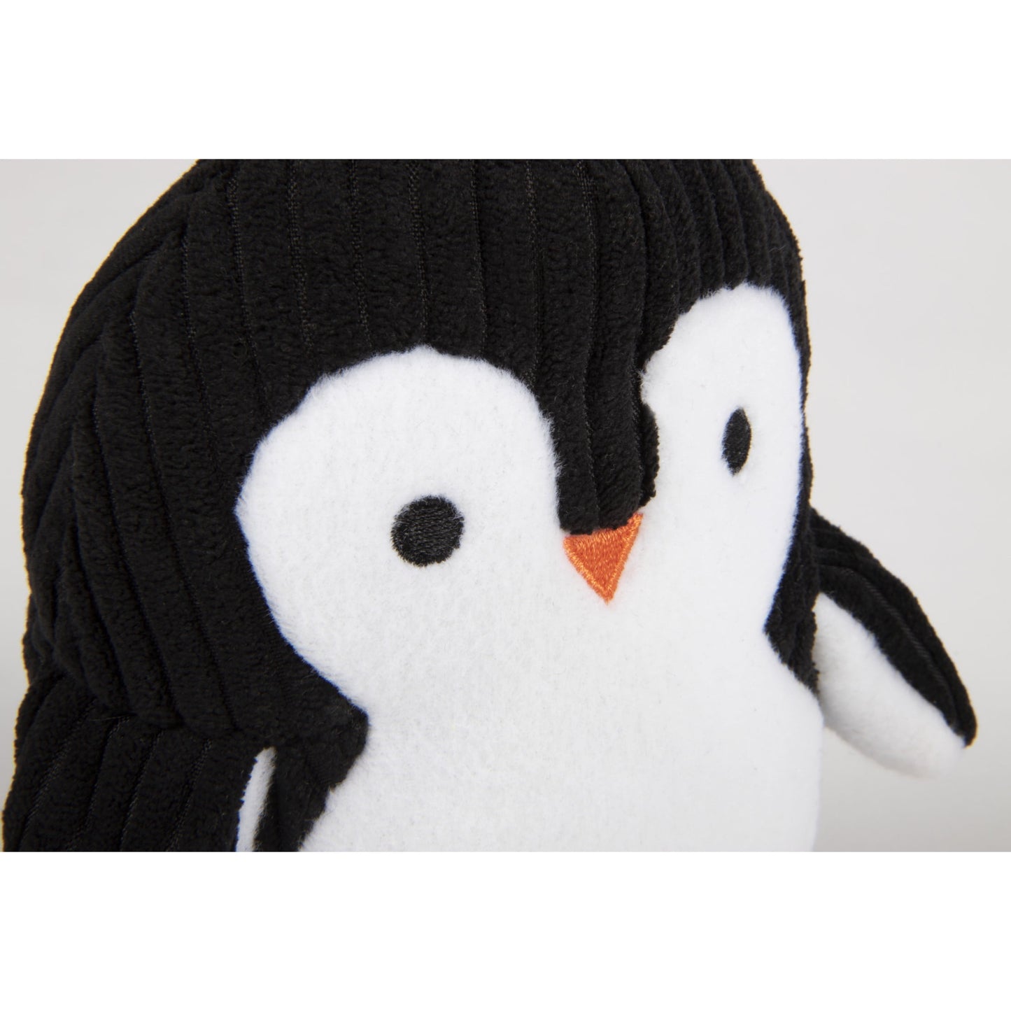 Penguin Ultrasonic Silent Squeaker Dog Toy, Soft Chew Resistant Plush, Medium